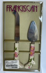 NEW IN BOX-  Franciscan Desert Rose 2pc Cheese Set