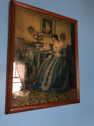 Framed Print Of A Victorian Women Reading