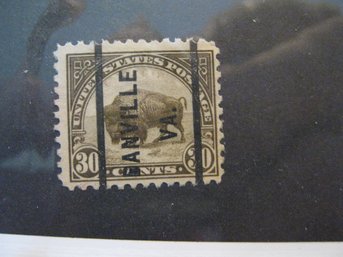 US POSTAGE STAMPM - SCOTT # 569  DANVILLE PRECANCEL