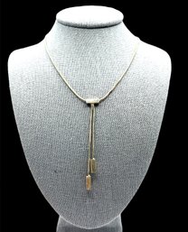 Vintage HAN Italian Sterling Silver Smooth Necklace With Pendant