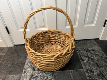 Round Handled Natural Basket