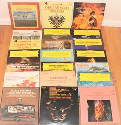 Lot Eleven With Itzhak Perlman, Firebird Suite, Many Imported Grammophon Label Records And More