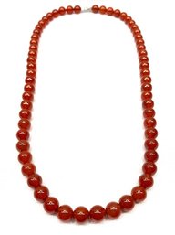 Natural Genuine Agate Single Strand Necklace