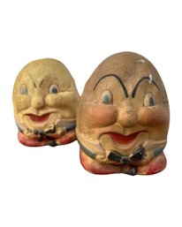 Lot Of Two - Vintage Humpty Dumpty Made By The Seiberling Company