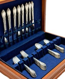 A Vintage Sterling Silver Flatware Service For 8 'Rhapsody' By International Silver