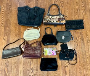 Lot Of Eleven Assorted Pocketbooks & Bags Including Kenneth Cole