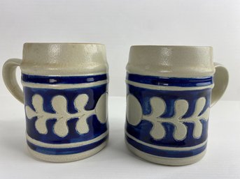 Williamsburg Pottery Glazed Mugs (2)