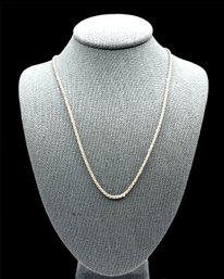 Italian Sterling Silver Sparkly Twisted Chain