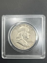 1962-D Benjamin Franklin Silver Half Dollar