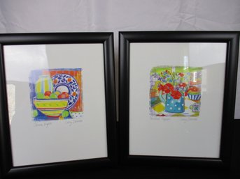 Colorful Set Of 2 Framed Prints By Lucy Davies