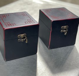 Pair Of Black & Red  Boxes