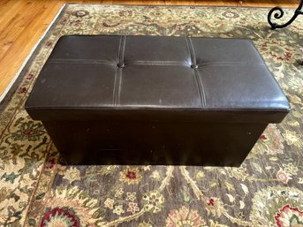 Tufted Ottoman With Removable Top And Great Storage