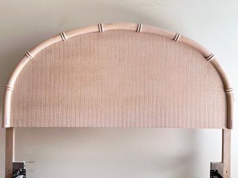 A Vintage Coastal Faux Bamboo Full-Queen Headboard By Broyhill Furniture