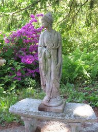 A Greek Goddess Concrete Garden Statue