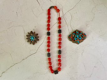 Turquoise & Coral Style Jewelry