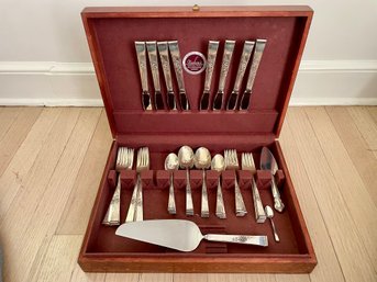 Reed & Barton Classic Rose Sterling Silver Flatware, Service For Eight