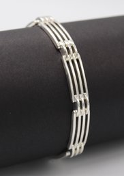 Wonderful Sterling Silver Gate Link Bracelet