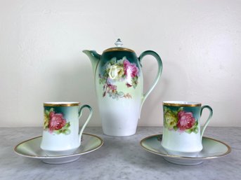 MW Co. Hand Painted Bavarian Tea Set
