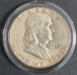 1952-S Benjamin Franklin Silver Half Dollar