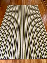 9ft 4' X 6ft Stripped Area Rug In Earth Tones