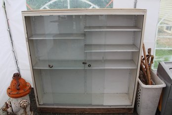 Glass Display Cabinet 5ft Wide X 5ft 1' High And 16' Deep, No Key