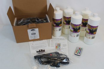 New In Box Fogging Machine And Five New Bottles Of Fog Liquid