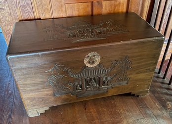 Antique Chinese Carved Blanket Chest