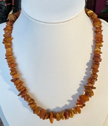 RAW AMBER NUGGET CHOKER NECKLACE