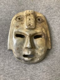 Carved Stone Burial Mask