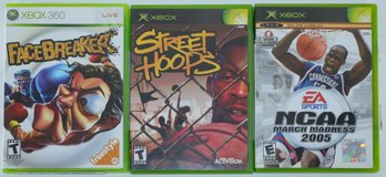 Xbox 360 & Xbox Games Facebreaker, Street Hoops, And NCAA March Madness 2005