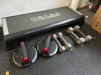 Gym Weights And Step Lot