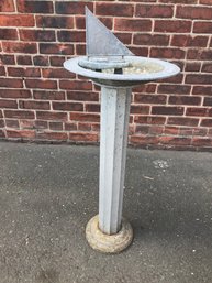 Lovely Vintage All Aluminum Sail Boat Birdbath / Sundial - Made By The Thew Studio In Westport, CT - WOW !