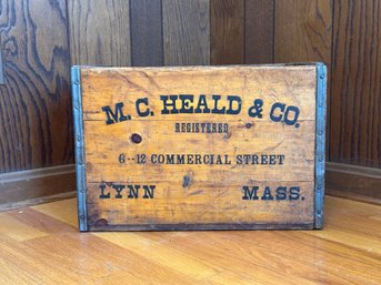 A Fantastic Vintage Beverage Crate: M.C. Heald & Co., Lynn, MA