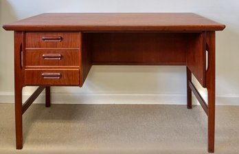 Danish Teak Desk By Gunnar Neilsen For Tibergaard