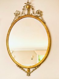 French Oval Wall Mirror