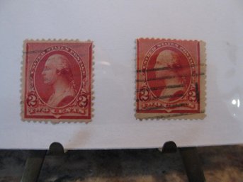 US POSTAGE STAMP  SCOTTS #  220 & 220A , USED