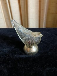 Vintage Avon Song Bird Shape Glass Bottle