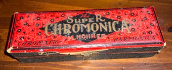 Antique M. HOHNER Super Chromonica In Box