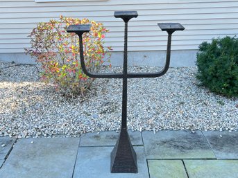 Heavy Metal Standing Candelabra