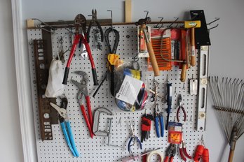 Bag Of Screwdrivers, Plus All Tools Pictured On The Pegboard