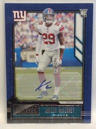 2020 Panini Playbook Xavier McKinney Rookie Autograph Card - K