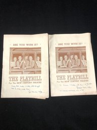 Are You With It? The Playbill