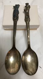 Yogi Bear And Huckleberry Hound Spoons - Old Company Plate HBP