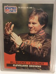 1991 Pro Set Football Bill Belichick Rookie Card - K