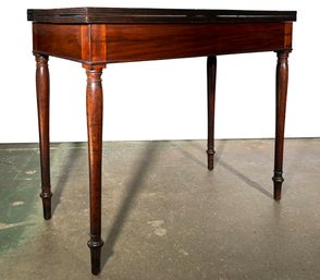 A 19th Century British Mahogany Flip Top Console Table - Restored