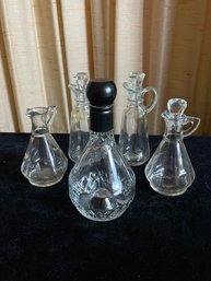 Decanter And Cruet Lot