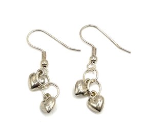 Lovely Bubble Hearts Dangle Earrings