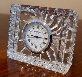 Waterford Crystal Clock With Manual And Original Box (b)