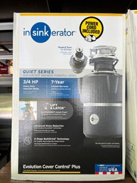 An Insinkerator Evolution Cover Control Plus Garbage Disposal - Quiet Series - NIB - 1 Of 2*