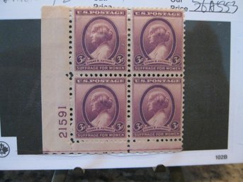 US POSTAGE STAMP  PLATE BLOCK OF 4 - SCOTT # 784 , MINT NEVER HINGED